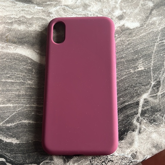 iPhone XS/X case. Brand new silicone case. Pretty wine color. - Picture 3 of 3